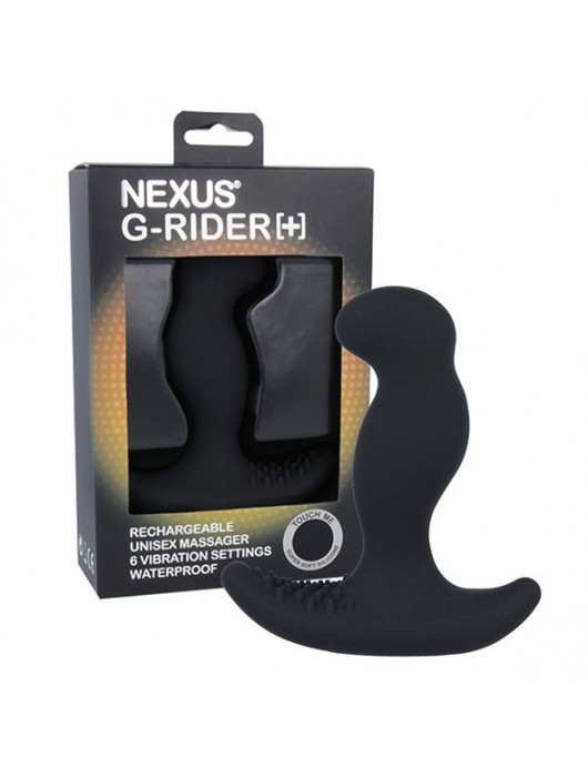 Черный вибромассажер простаты Nexus G-Rider+ - 12,6 см. - Nexus Range - в Севастополе купить с доставкой