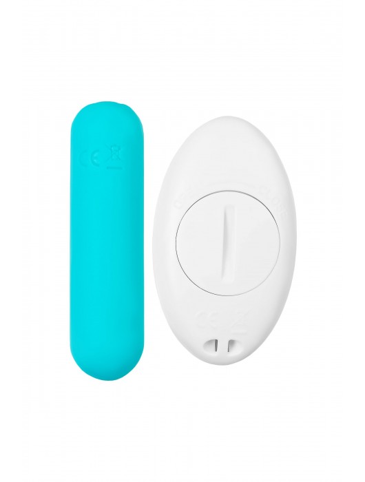 Голубая вибропуля Tnim с пультом ДУ - A-toys