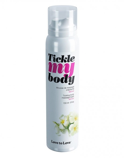Массажная хрустящая пенка Tickle My Body Monoi с ароматом моной - 150 мл. - Love to Love - купить с доставкой в Севастополе