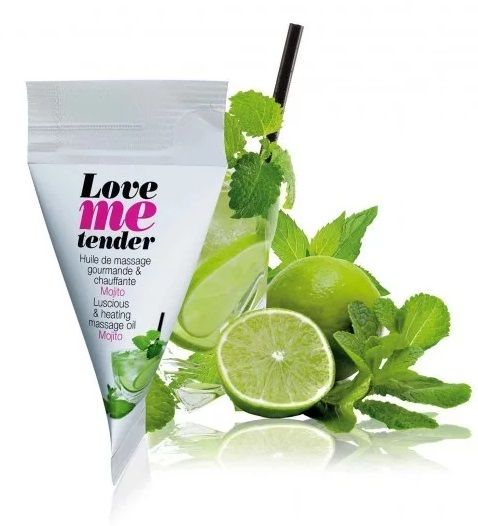 Съедобное согревающее массажное масло Love Me Tender Mojito с ароматом мохито - 10 мл. - Love to Love - купить с доставкой в Севастополе