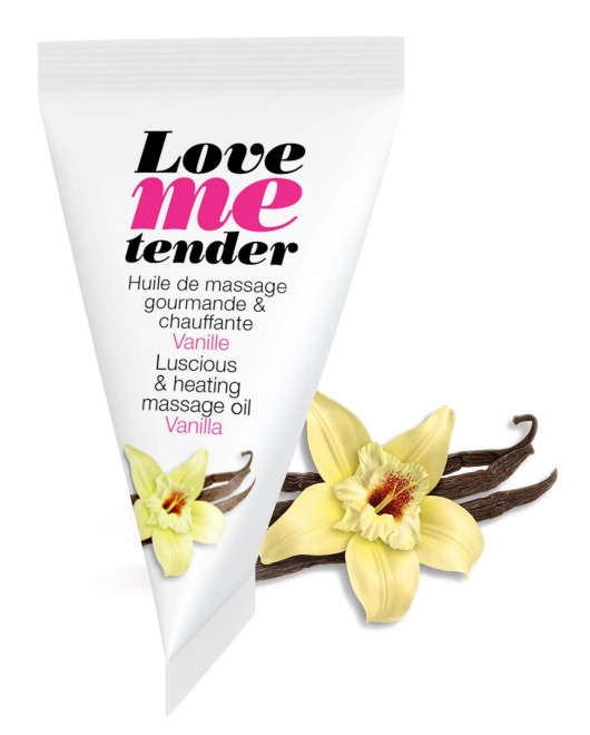 Съедобное согревающее массажное масло Love Me Tender Vanilla с ароматом ванили - 10 мл. - Love to Love - купить с доставкой в Севастополе