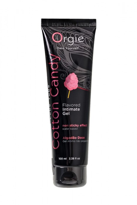 Интимный гель на водной осное Lube Tube Cotton Candy со вкусом сахарной ваты - 100 мл. - ORGIE - купить с доставкой в Севастополе