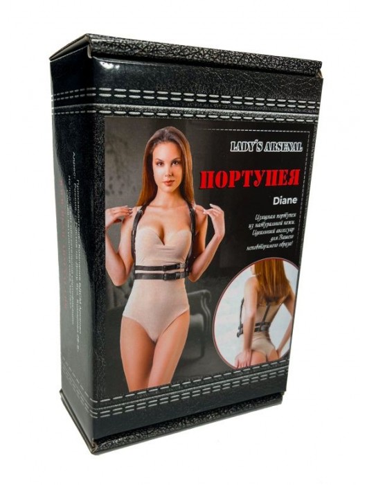 Изящная портупея из натуральной кожи Diane - БДСМ Арсенал - купить с доставкой в Севастополе