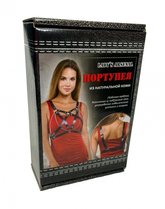 Портупея из натуральной кожи с цепочками - БДСМ Арсенал - купить с доставкой в Севастополе