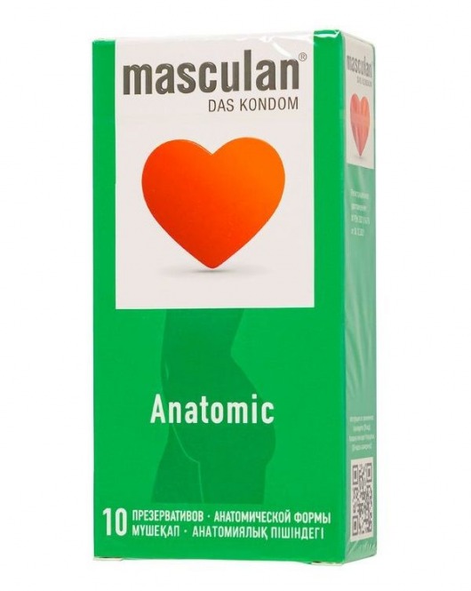 Презервативы анатомической формы Masculan Anatomic - 10 шт. - Masculan - купить с доставкой в Севастополе