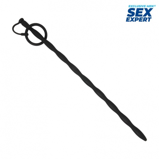 Черный стимулятор уретры Sex Expert - Sex Expert - купить с доставкой в Севастополе