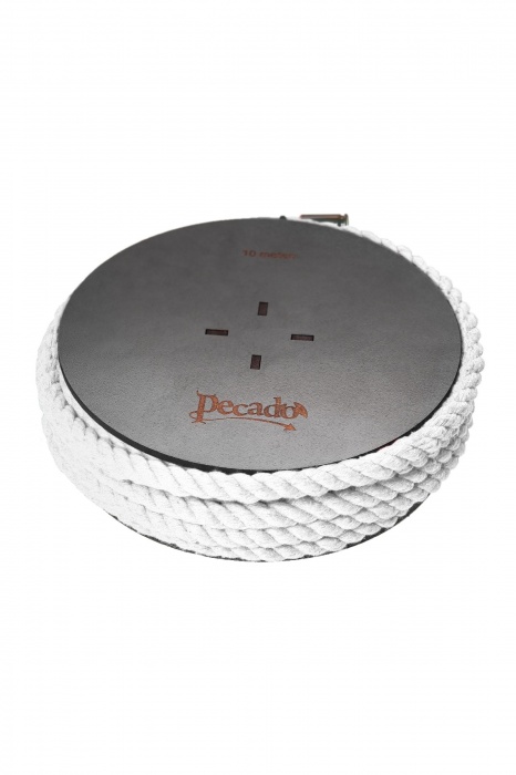 Белая веревка для шибари на катушке - 10 м. - Pecado - купить с доставкой в Севастополе