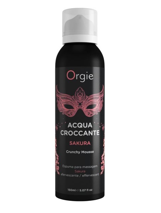 Хрустящая пенка для массажа Orgie Acqua Croccante Sakura с ароматом сакуры - 150 мл. - ORGIE - купить с доставкой в Севастополе