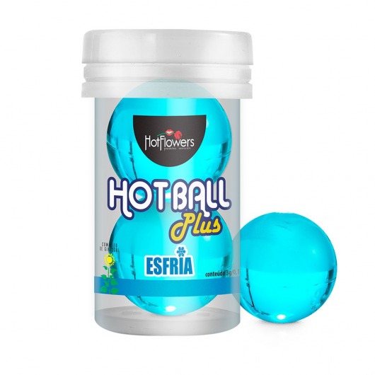 Лубрикант на масляной основе Hot Ball Plus с охлаждающим эффектом (2 шарика по 3 гр.) - HotFlowers - купить с доставкой в Севастополе