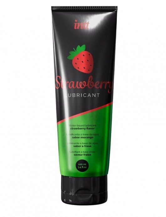 Смазка на водной основе с ароматом клубники Strawberry Lubricant - 100 мл. - INTT - купить с доставкой в Севастополе