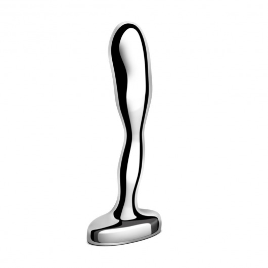 Стальной стимулятор простаты Stainless Steel Prostate Plug - 11,5 см. - b-Vibe - в Севастополе купить с доставкой