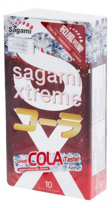 Ароматизированные презервативы Sagami Xtreme COLA - 10 шт. - Sagami - купить с доставкой в Севастополе