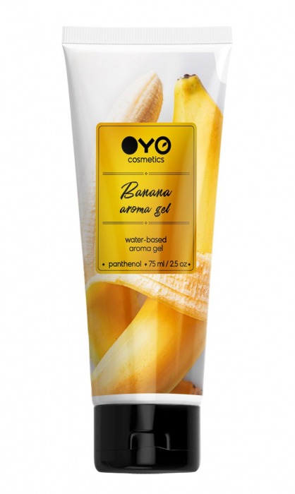 Лубрикант на водной основе OYO Aroma Gel Banana с ароматом банана - 75 мл. - OYO - купить с доставкой в Севастополе