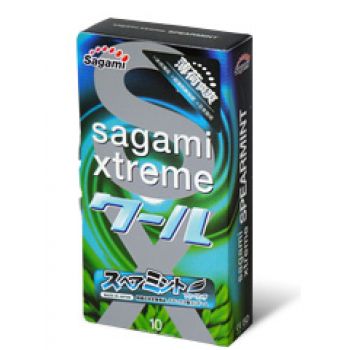 Презервативы Sagami Xtreme Mint с ароматом мяты - 10 шт. - Sagami - купить с доставкой в Севастополе