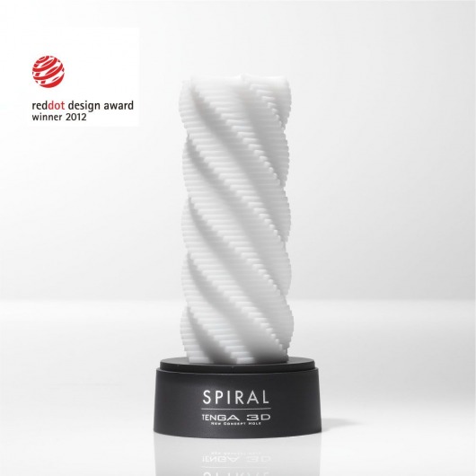 Белый 3D мастурбатор SPIRAL - Tenga - в Севастополе купить с доставкой