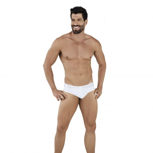 Белые трусы-бразилиана Lucerna Thong - Clever Masculine Underwear купить с доставкой