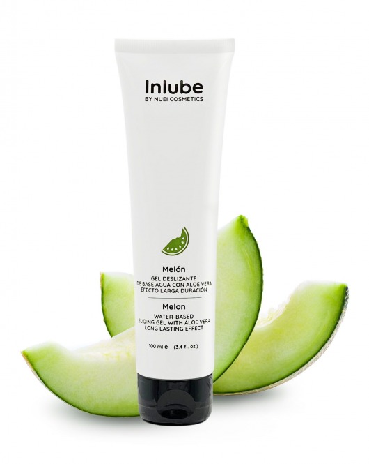 Лубрикант на водной основе Nuei Inlube с алоэ вера и ароматом дыни - 100 мл. - Nuei cosmetics - купить с доставкой в Севастополе