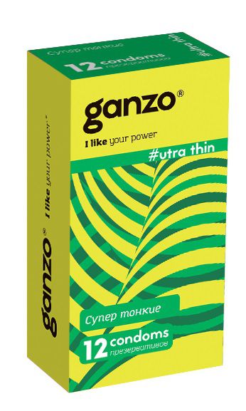 Ультратонкие презервативы Ganzo Ultra thin - 12 шт. - Ganzo - купить с доставкой в Севастополе