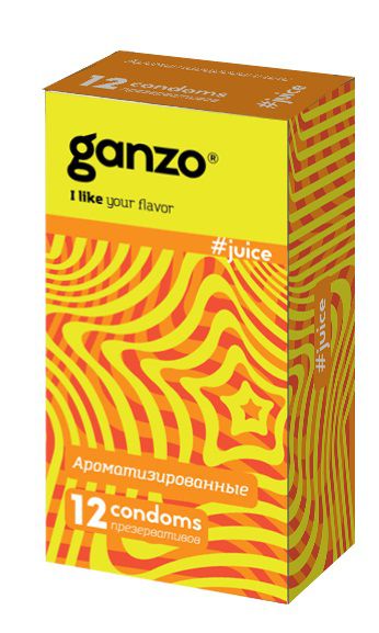 Ароматизированные презервативы Ganzo Juice - 12 шт. - Ganzo - купить с доставкой в Севастополе