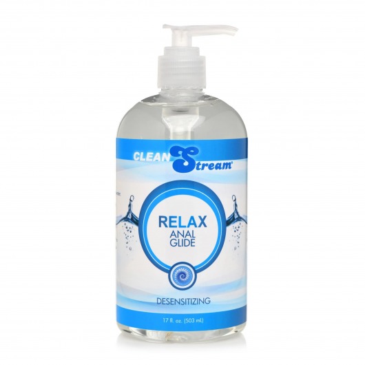 Анальный лубрикант на водной основе Relax Desensitizing Anal Lube - 503 мл. - XR Brands - купить с доставкой в Севастополе