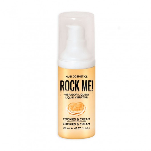 Жидкий вибратор Nuei Rock Me! с ароматом печенья и сливок - 20 мл. - Nuei cosmetics - купить с доставкой в Севастополе