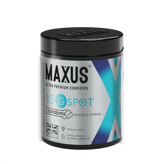 Гладкие презервативы Maxus G spot с двойной спиралью - 15 шт. - Maxus - купить с доставкой в Севастополе