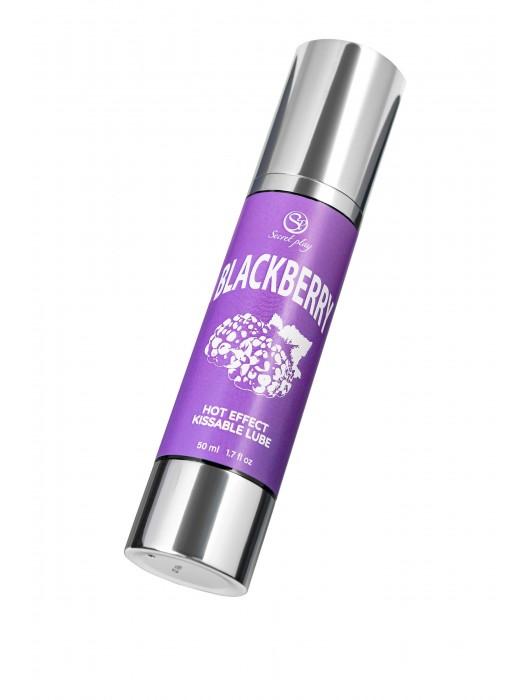 Массажное масло 2-в-1 Blackberry Hot Effect с разогревающим эффектом и вкусом ежевики - 50 мл. - Secret Play - купить с доставкой в Севастополе