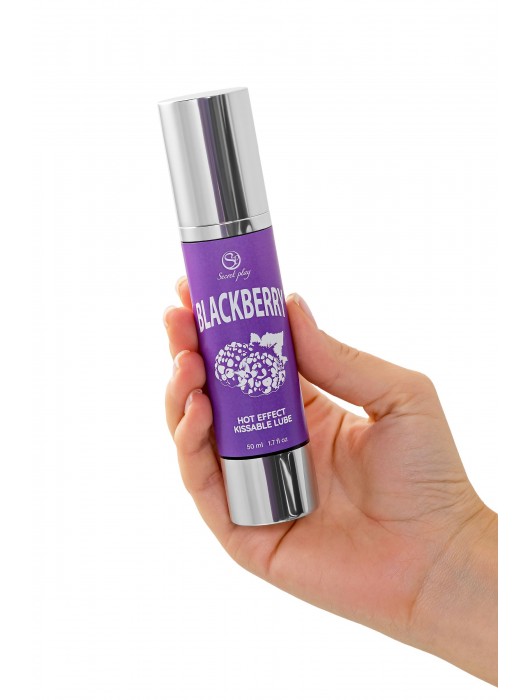 Массажное масло 2-в-1 Blackberry Hot Effect с разогревающим эффектом и вкусом ежевики - 50 мл. - Secret Play - купить с доставкой в Севастополе