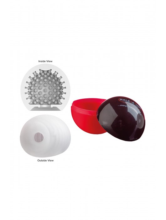 Белый мастурбатор-шар Lucky Ball Type 2 - MALESATION - в Севастополе купить с доставкой