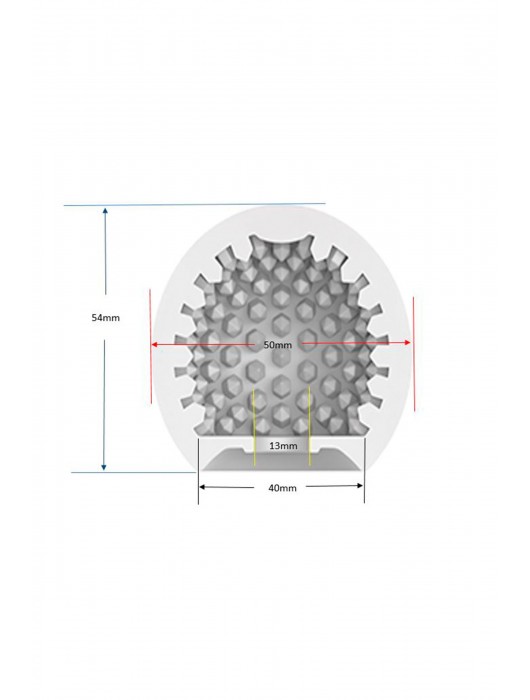 Белый мастурбатор-шар Lucky Ball Type 2 - MALESATION - в Севастополе купить с доставкой