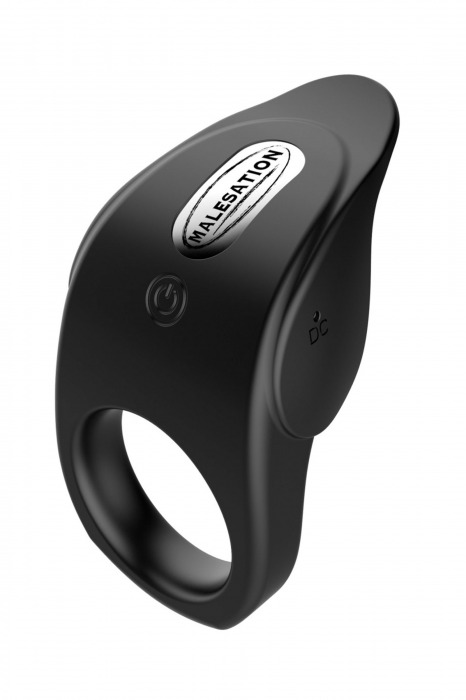Черное эрекционное виброкольцо Vibro Lust Ring - MALESATION - в Севастополе купить с доставкой