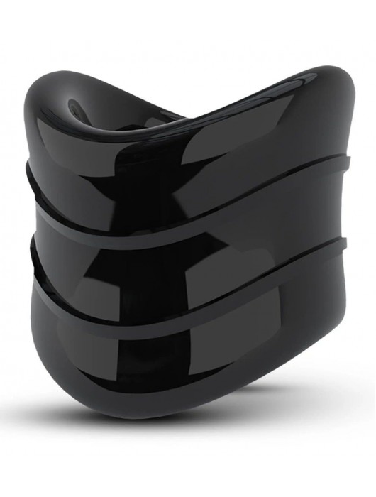 Черное эрекционное кольцо на мошонку Beef Ball Stretcher Snug X Long - Blush Novelties - в Севастополе купить с доставкой