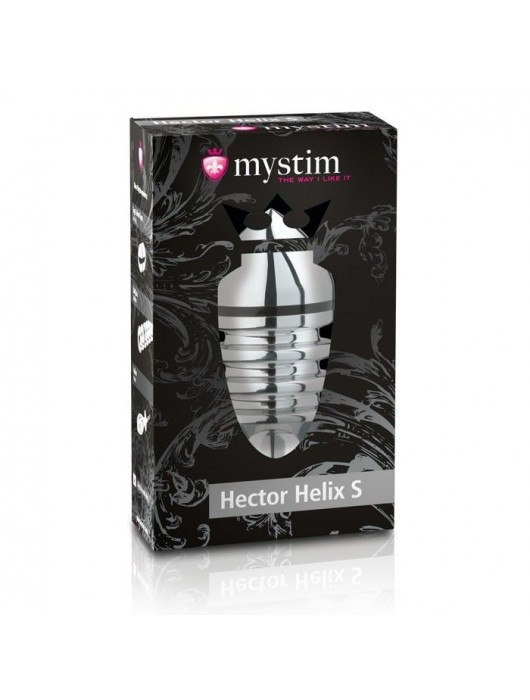 Металлическая анальная пробка Hector Helix Buttplug S - 10 см. - MyStim