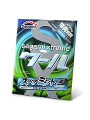 Презерватив Sagami Xtreme Mint с ароматом мяты - 1 шт. - Sagami - купить с доставкой в Севастополе
