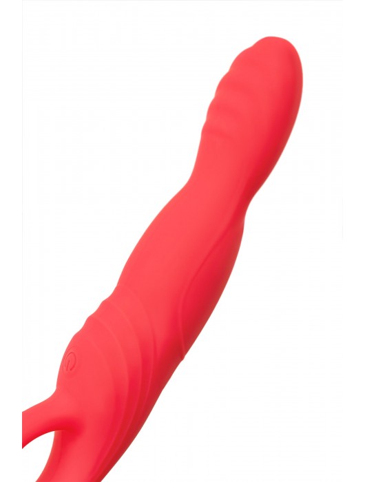 Розовый вибратор для точки G с двигающейся головкой Carnation - 19 см. - ToyFa