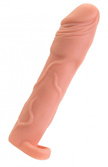 Телесная удлиняющая насадка с подхватом - 19 см. - ToyFa - в Севастополе купить с доставкой