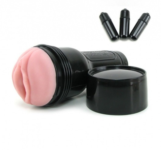 Мастурбатор-вагина Fleshlight - Vibro Pink Lady Touch с вибрацией - Fleshlight - в Севастополе купить с доставкой