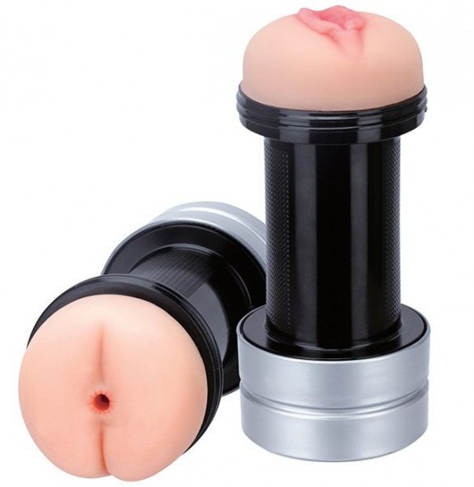 Мастурбатор 2-в-1 REALSTUFF 2 IN 1 HUMMER ANUS   VAGINA: вагина и анус - Dream Toys - в Севастополе купить с доставкой
