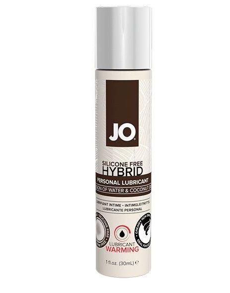 Водно-масляный лубрикант с разогревающим эффектом JO Silicone Free Hybrid Lubricant WARMING  - 30 мл. - System JO - купить с доставкой в Севастополе