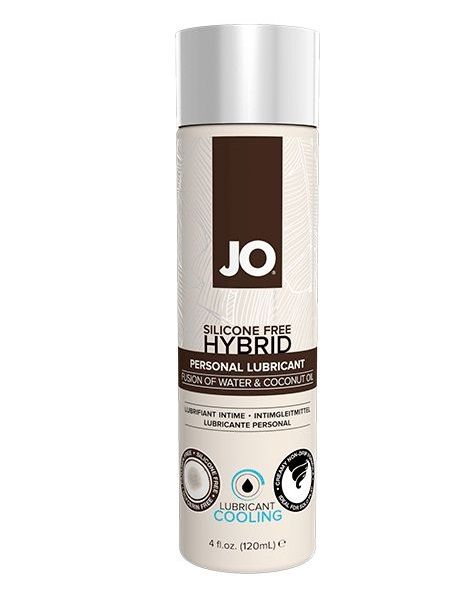 Водно-масляный лубрикант с охлаждающим эффектом JO Silicon free Hybrid Lubricant COOLING - 120 мл. - System JO - купить с доставкой в Севастополе