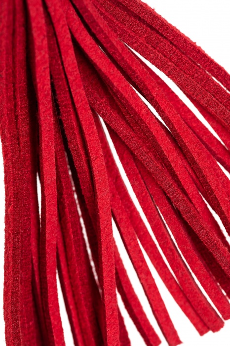 Зажимы на соски «Вилки» с красными кисточками из замши - Pecado - купить с доставкой в Севастополе