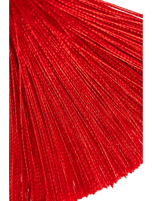 Зажимы на соски «Прищепки» с красными кисточками из шелка - Pecado - купить с доставкой в Севастополе