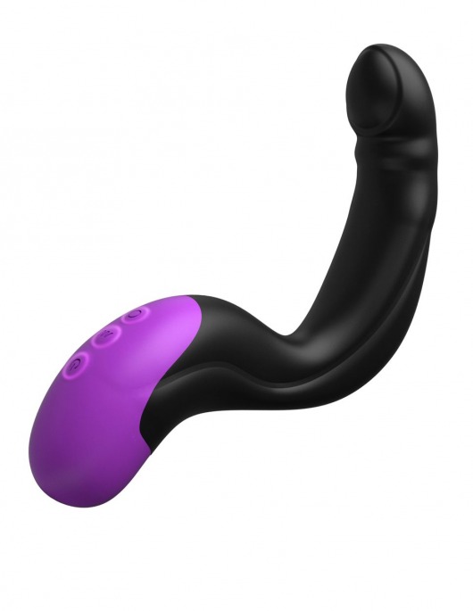 Черно-фиолетовый вибромассажёр простаты Hyper-Pulse P-Spot Massager - Pipedream - в Севастополе купить с доставкой