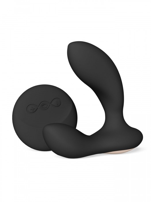 Черный вибромассажер простаты с пультом ДУ Hugo 2 Remote - Lelo - в Севастополе купить с доставкой