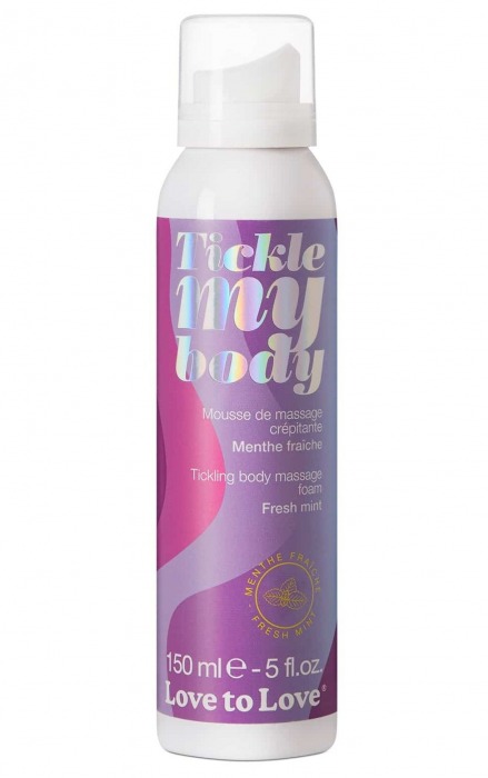 Массажная хрустящая пенка Tickle My Body Fresh Mint с ароматом мяты - 150 мл. - Love to Love - купить с доставкой в Севастополе