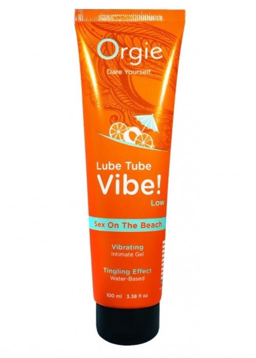 Гель с эффектом вибрации Lube Tube Vibe Low Sex On The Beach - 100 мл. - ORGIE - купить с доставкой в Севастополе