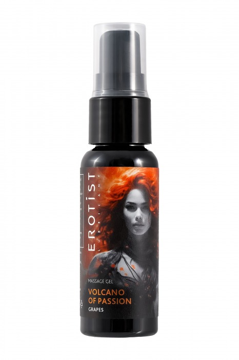 Гель с эффектом вибрации Volcano Of Passion со вкусом винограда - 25 мл. - Erotist Lubricants - купить с доставкой в Севастополе