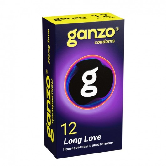 Презервативы с анестетиком для продления удовольствия Ganzo Long Love - 12 шт. - Ganzo - купить с доставкой в Севастополе
