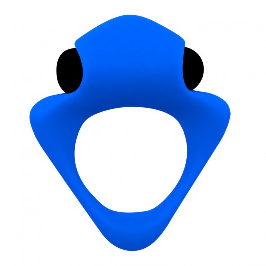 Синее эрекционное кольцо Wooomy Tribeс с вибрацией - Adrien Lastic - в Севастополе купить с доставкой