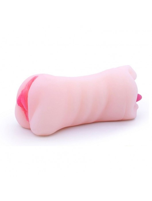 Телесный двусторонний мастурбатор - вагина и ротик - Boys of Toys - в Севастополе купить с доставкой